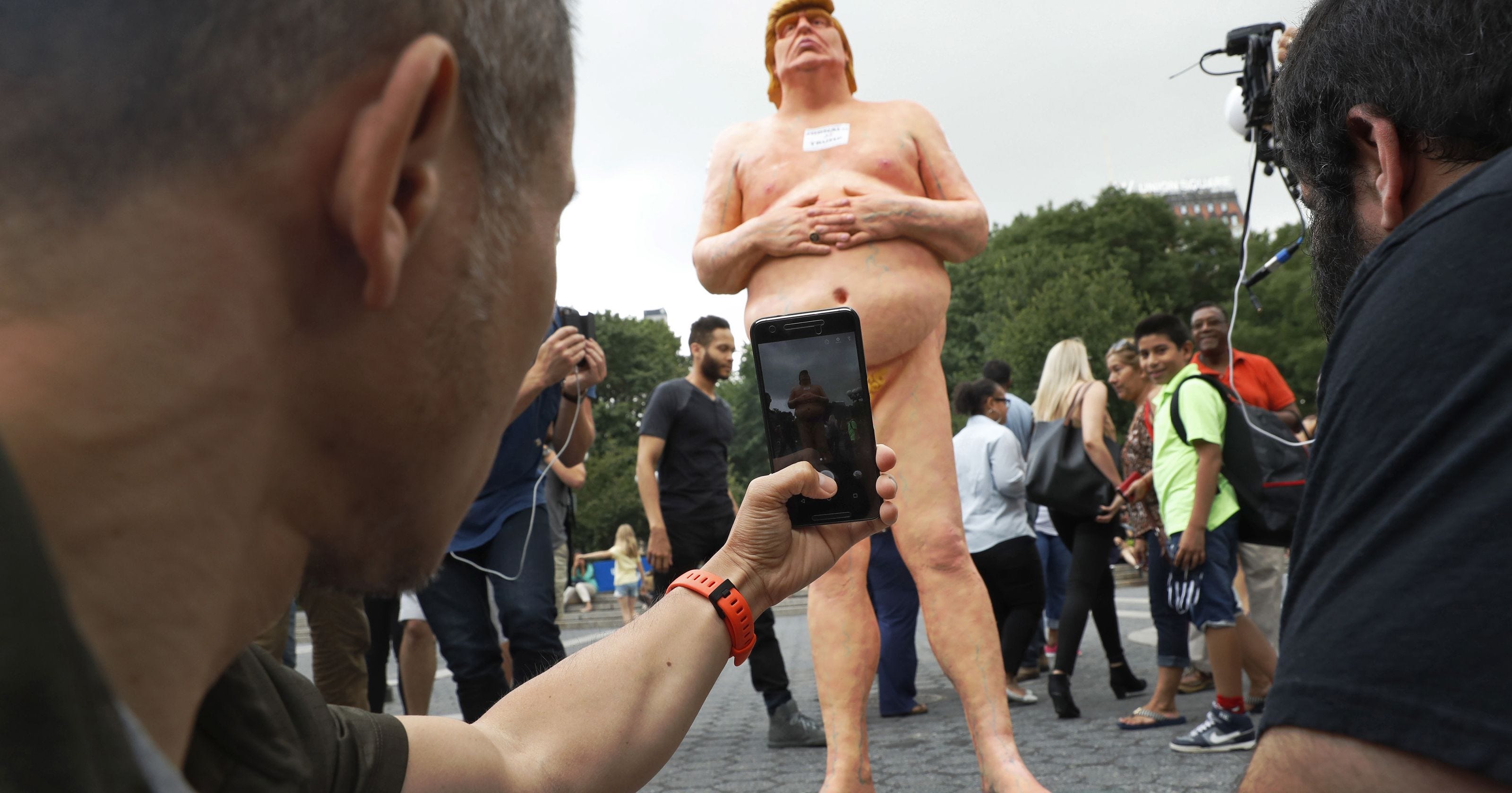 Naked Donald Trump Statue