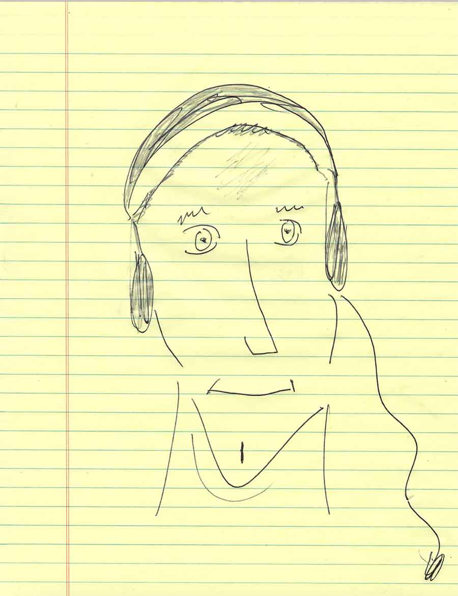 Dennis' sketch of Erik